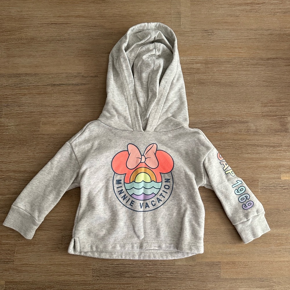 Baby Gap x Disney | Minnie Vacation Sweatshirt Hoodie | 12-18m